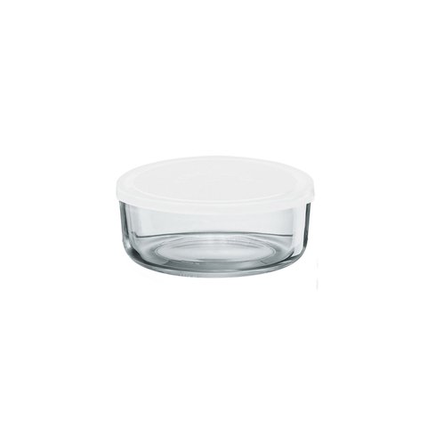 Bowl Glass Igloo White Lid