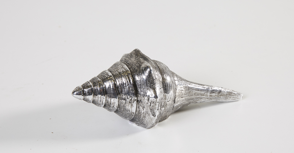 CASA CONE SHELL SILVER 17X8