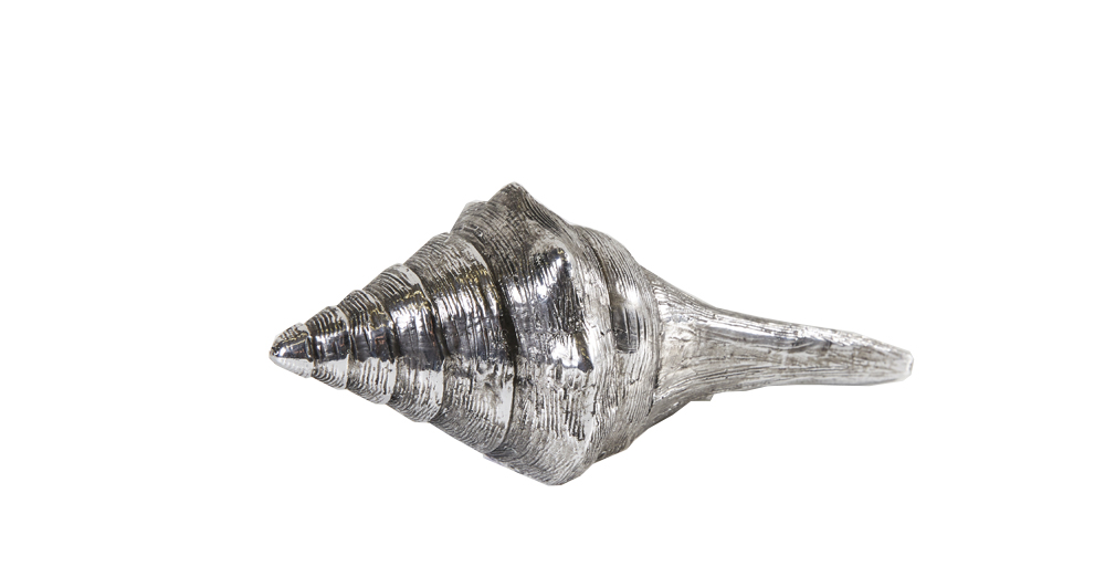 CASA CONE SHELL SILVER 17X8