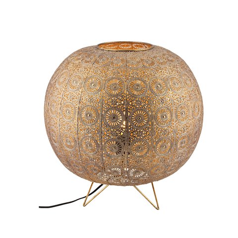 GEHL BALL LAMP METAL ANTIQUE/GOLD 46CM