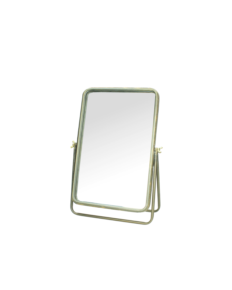 KER MIRROR ON STAND GOLD 24X33.5
