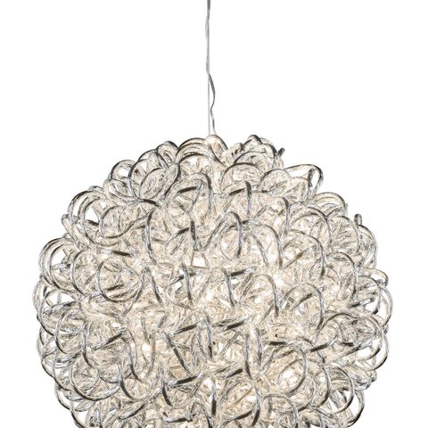 GEHL BALL LAMP 100LED SILVER 47CM