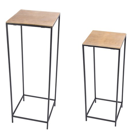 GEHL METAL HIGH TABLE GOLD/BLACK