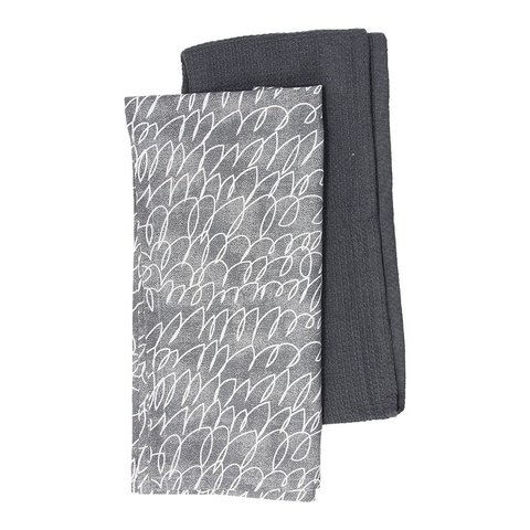 TOG SET 2 TOWELS 45X70 GREY ULAY