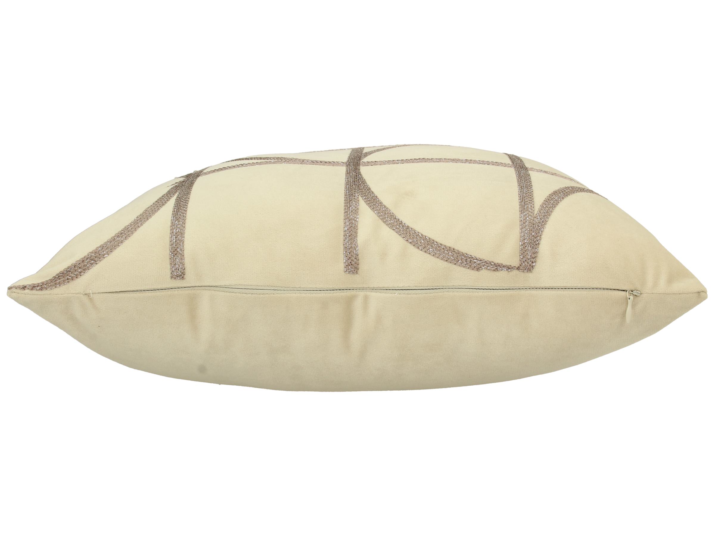 Cushion Beige Geometric Square XET-8637