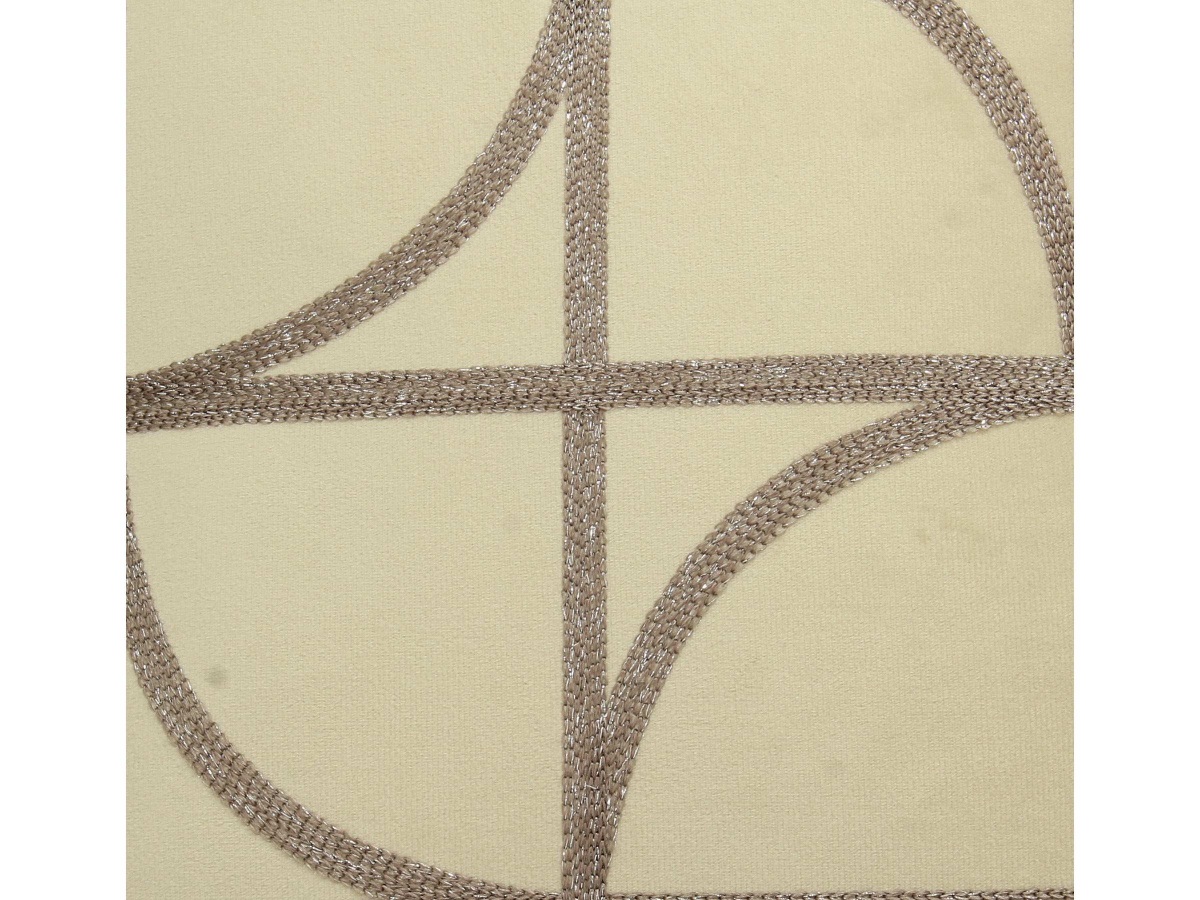 Cushion Beige Geometric Square XET-8637