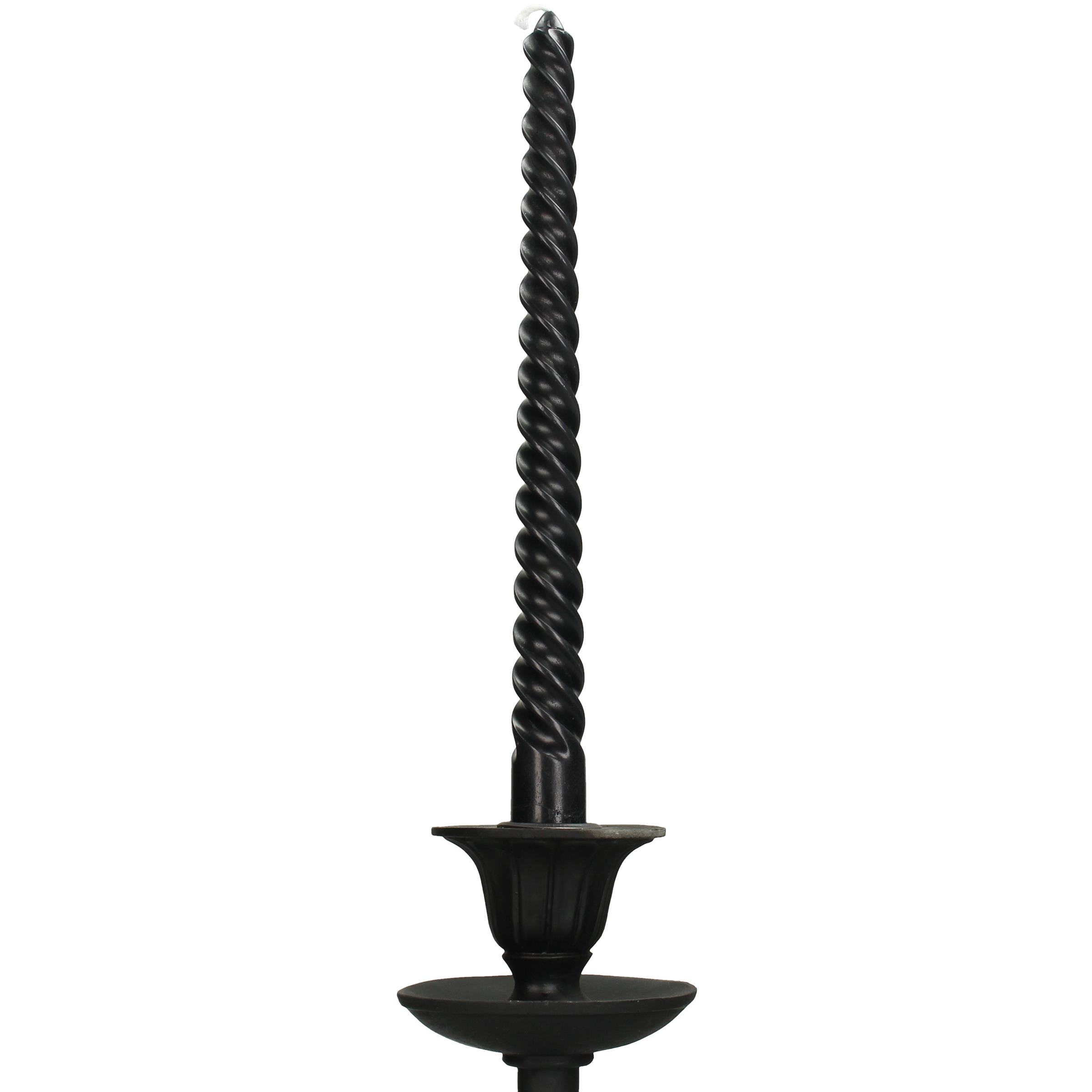 Set 4pcs Stick Candles Black