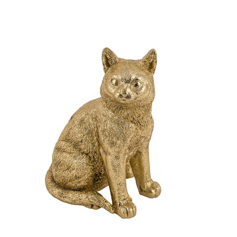Cat Sitting Gold