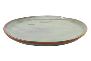 Plate Reactive Glaze Mint