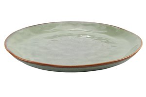 Dinner Plate Reactive Glaze Mint