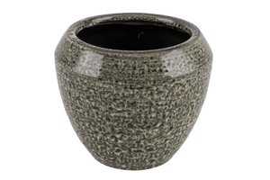 Pot Earthenware Speckled Green