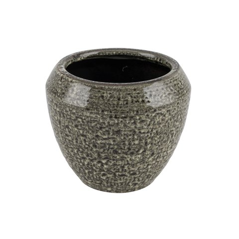 Pot Earthenware Speckled Green