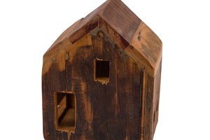 Wooden House Deco Brown