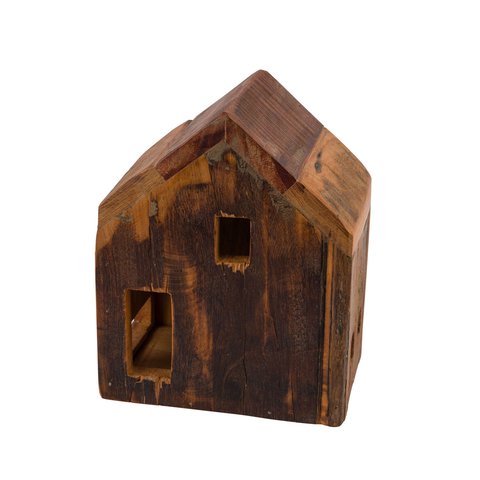 Wooden House Deco Brown