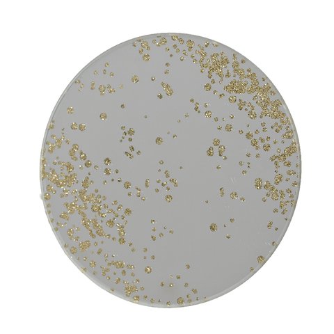 Deco Plate Round Silver