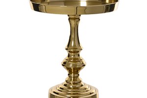 Footed Aluminum Gold