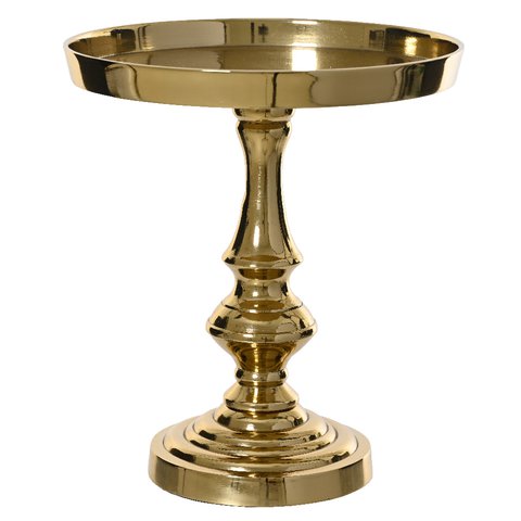 Footed Aluminum Gold