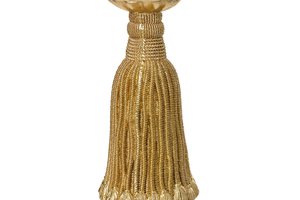 Candle Holder Tassel Gold
