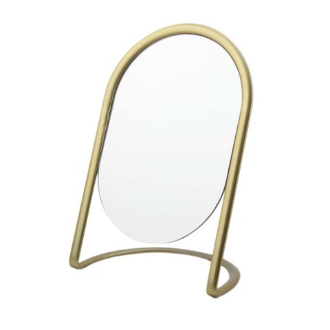 Oval Standing Mirror With Metal Frame Burlington