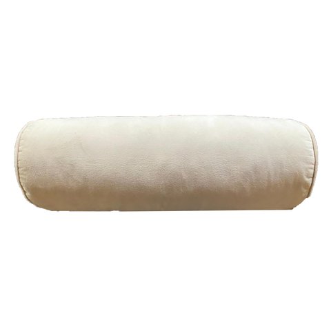 Cushion Velvet Cylinder Bolster Beige