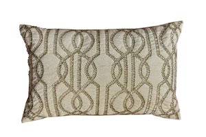 Cushion Chains Beadwork With Gold Beads