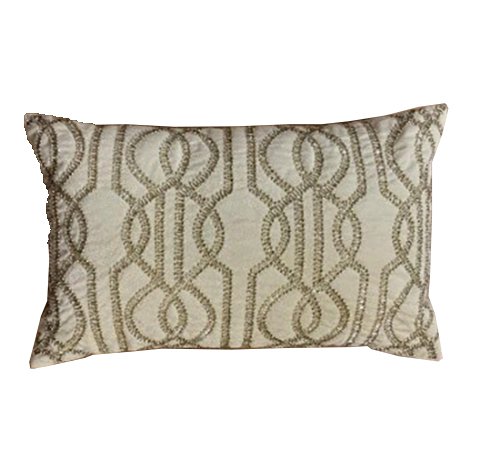 Cushion Chains Beadwork With Gold Beads