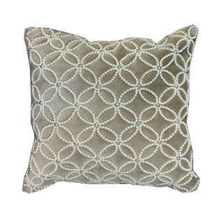 Cushion Beadwork With Pearls