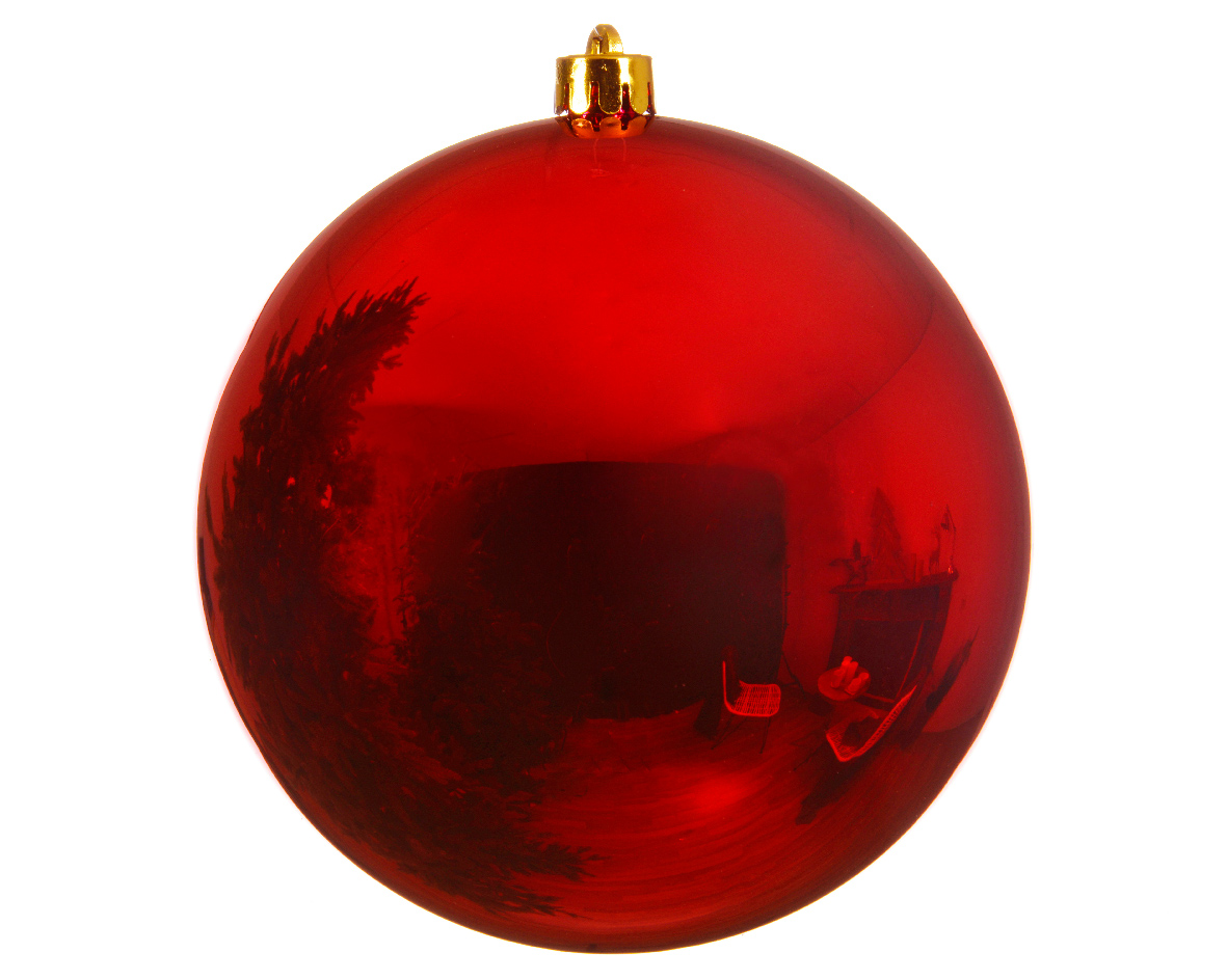 Xmas Ball Shiny Red