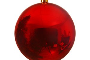 Xmas Balls Shiny Red