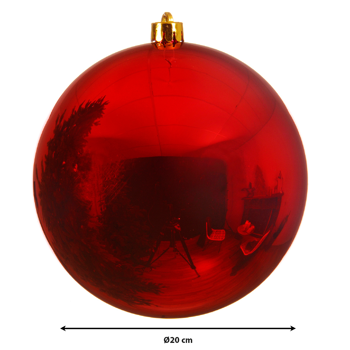 Xmas Balls Shiny Red