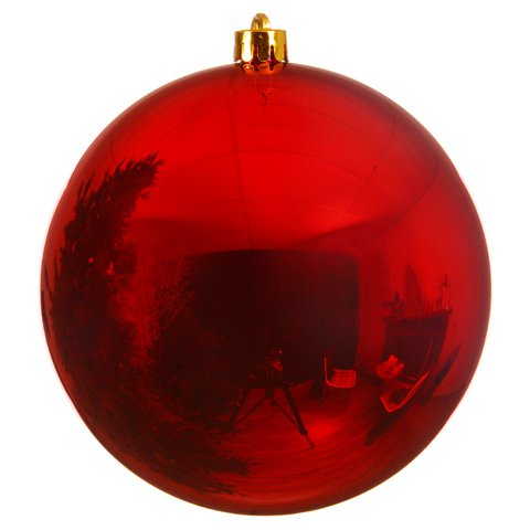 Xmas Ball Shiny Red