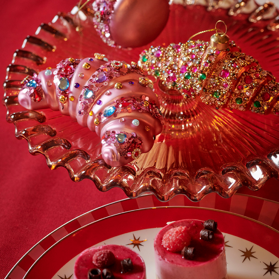 Xmas Food With Beads Diamonds & Spangles