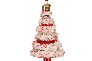 Xmas Christmas Tree Glass With Snowflake