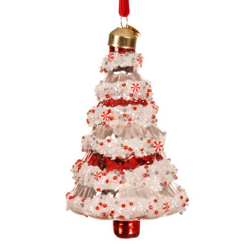 Xmas Christmas Tree Glass With Snowflake