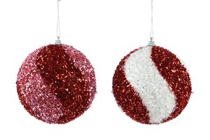Xmas Ball With Tinsel