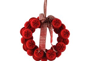 Xmas Wreath Bell Red