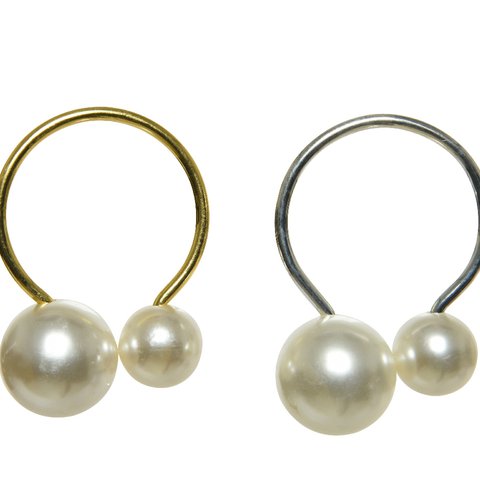 Set 4pcs Napkin Rings Pearls