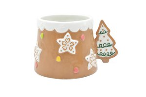 Xmas Mug With Tree Handle