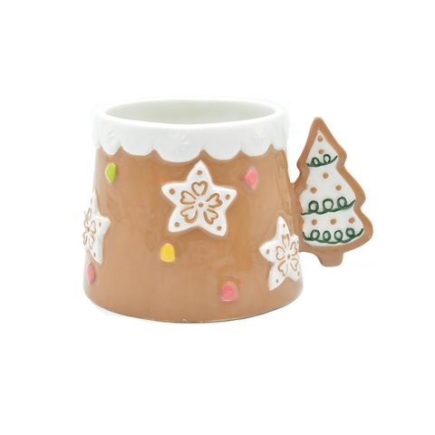 Xmas Mug With Tree Handle