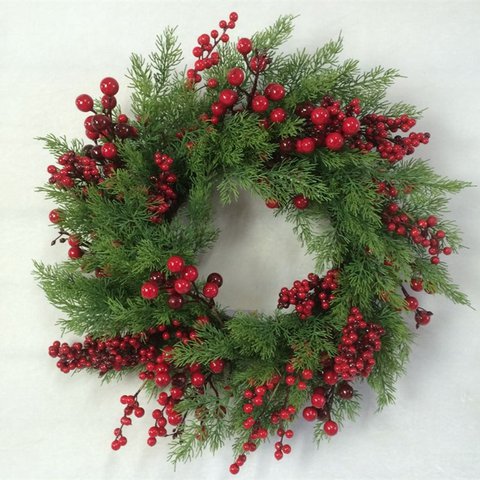 Xmas Wreath Imperial With Red Berries