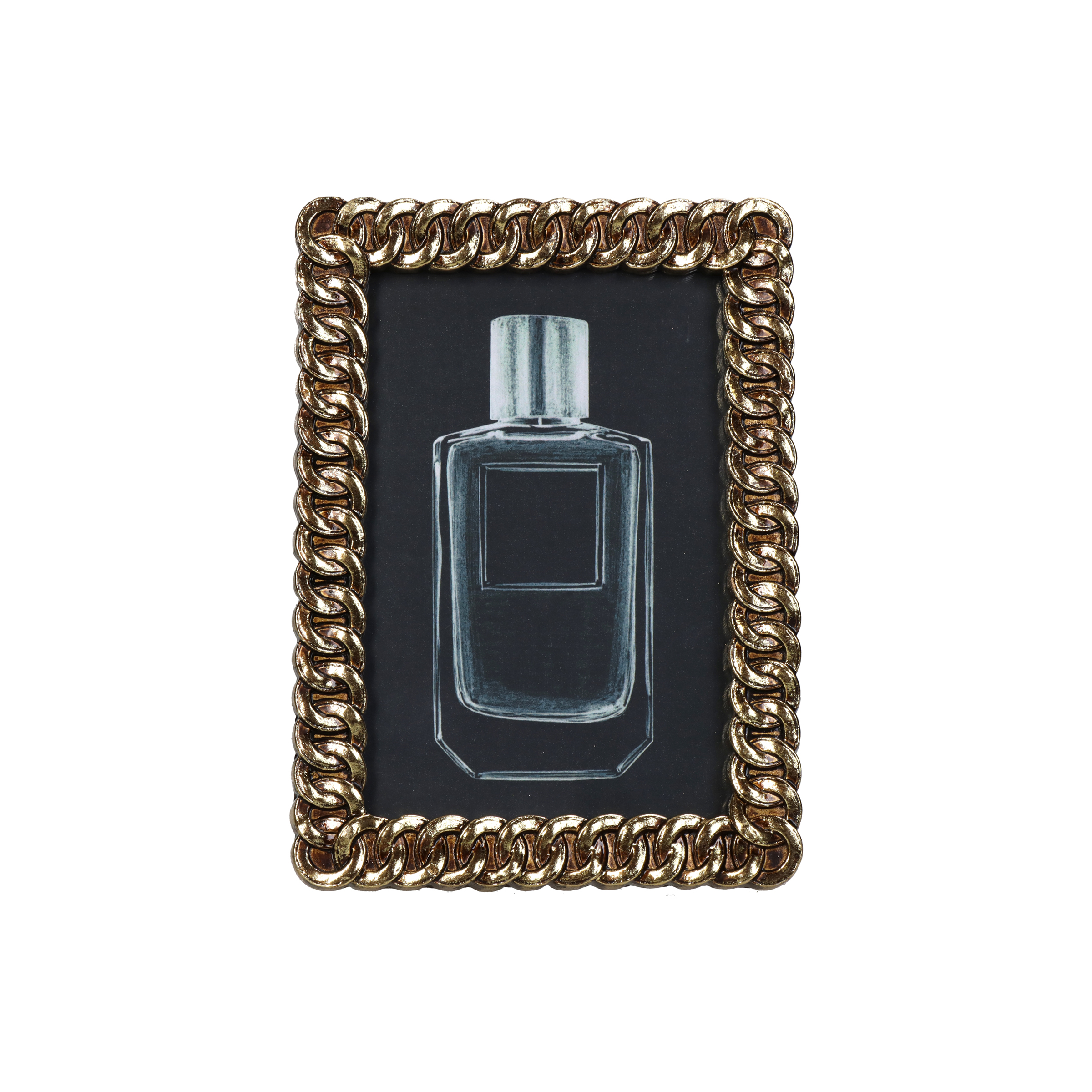 Photo Frame Chain Gold