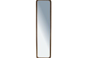 Mirror Rectangular Wood Brown