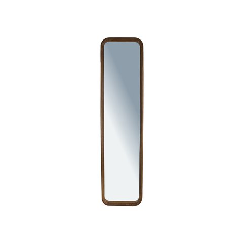 Mirror Rectangular Wood Brown