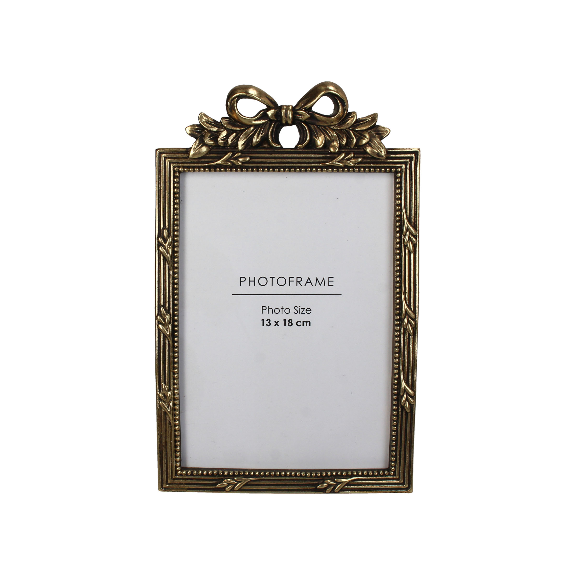 Photo Frame Vintage Bow Gold