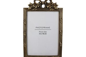 Photo Frame Vintage Bow Gold