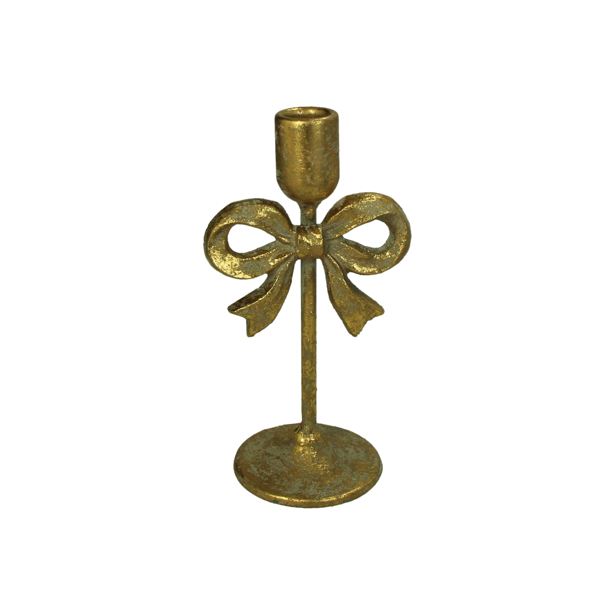 Candle Stick Bow Gold