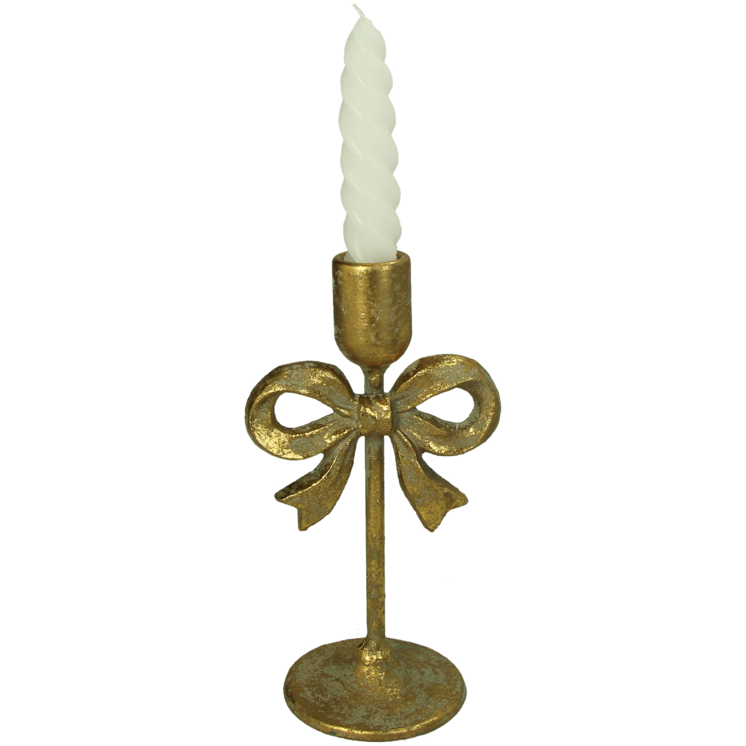Candle Stick Bow Gold