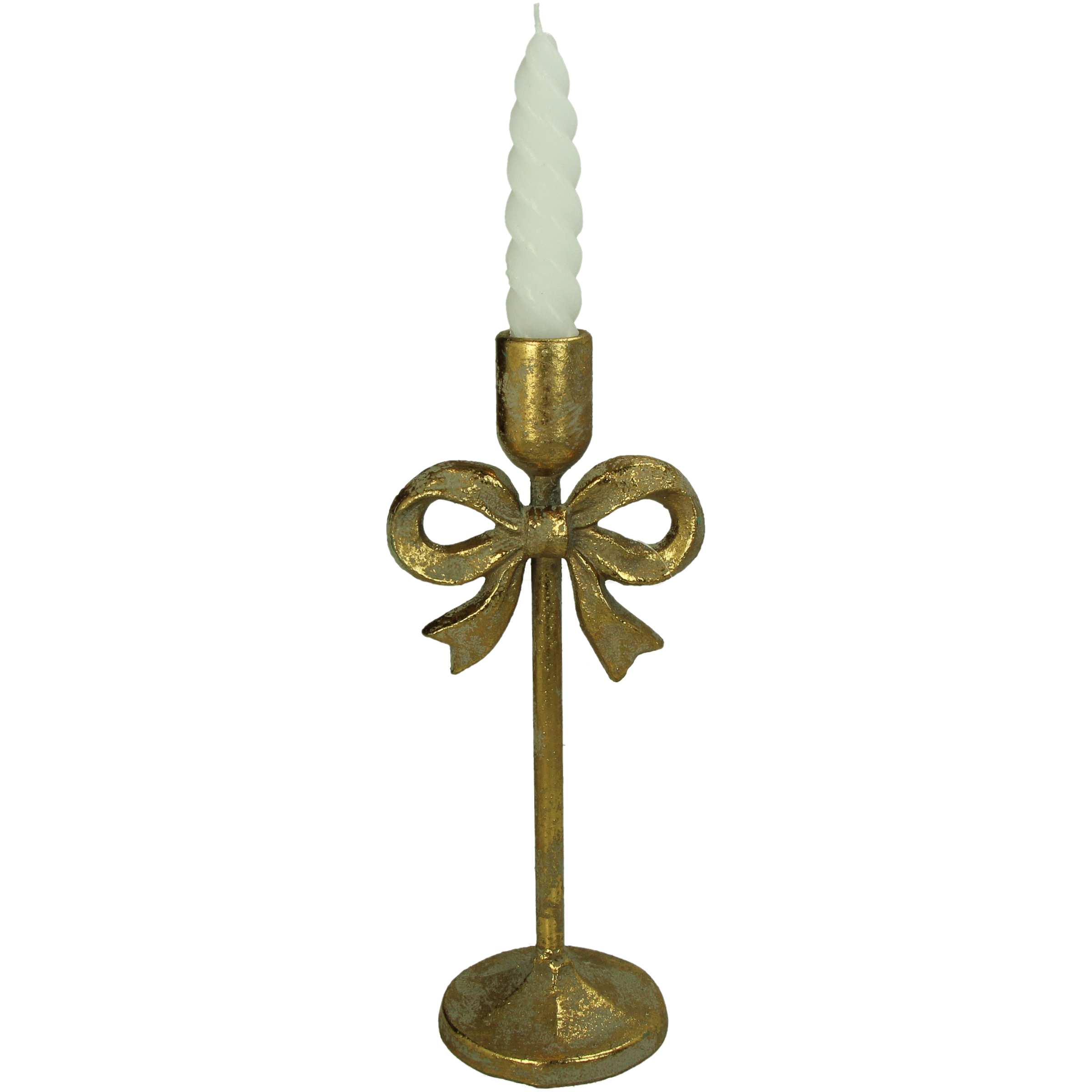 Candle Stick Bow Gold