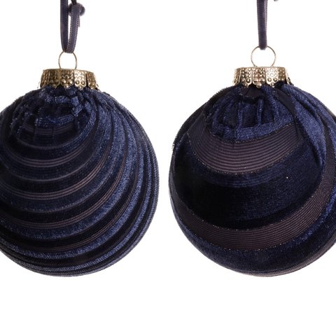 Xmas Ball With Velvet Line