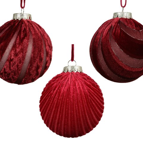 Xmas Ball With Velvet Line